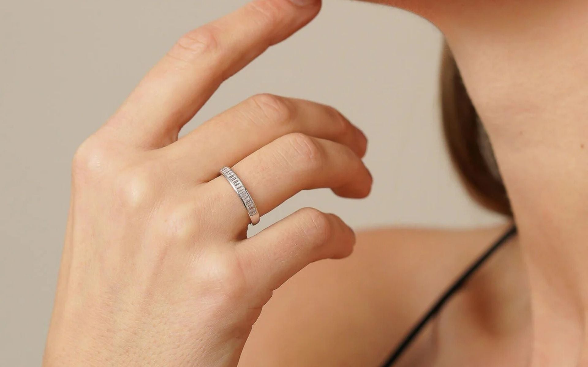 Ring mit Baguette-Schliff