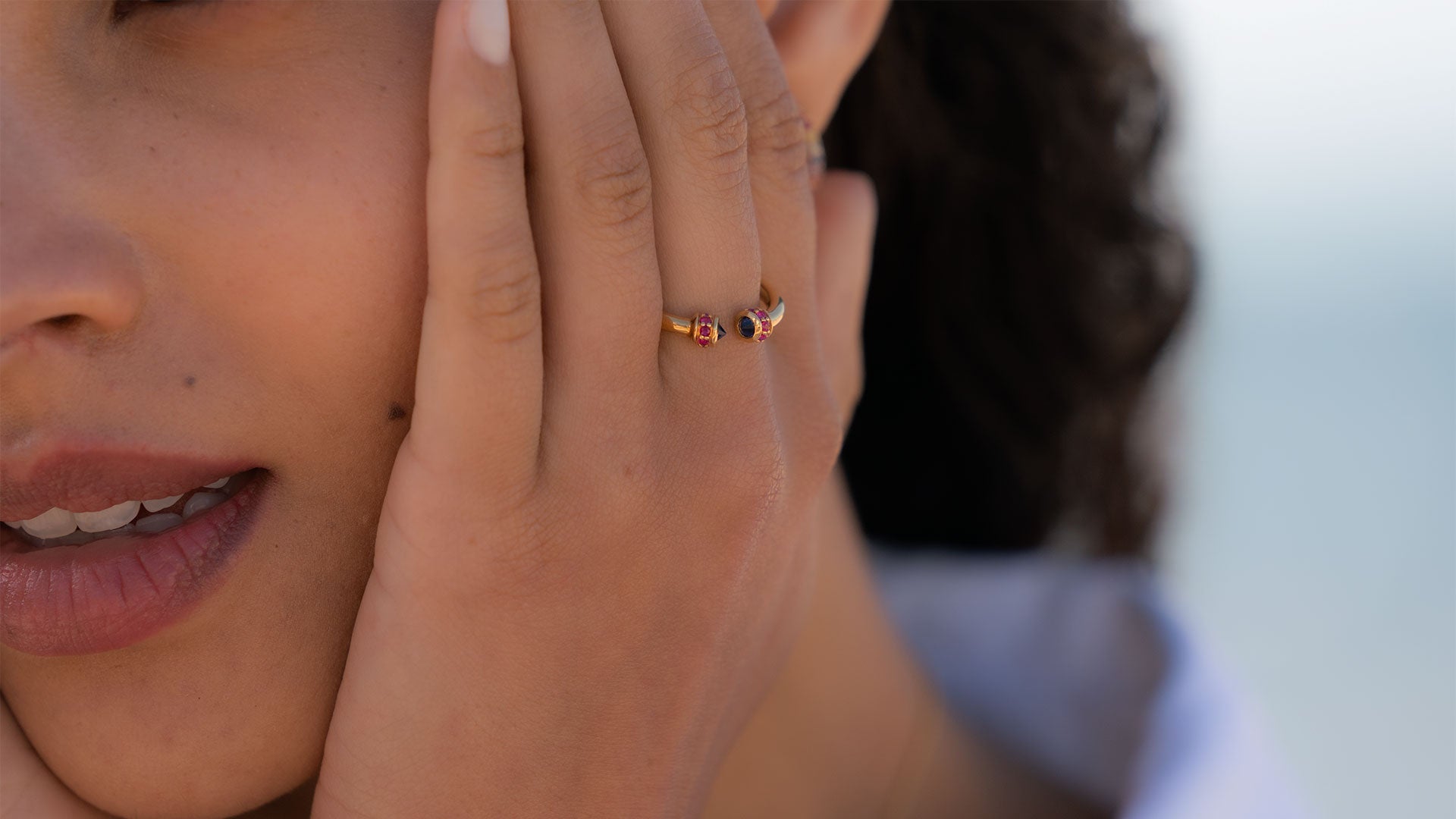 Ring mit Saphir von Pukka Berlin