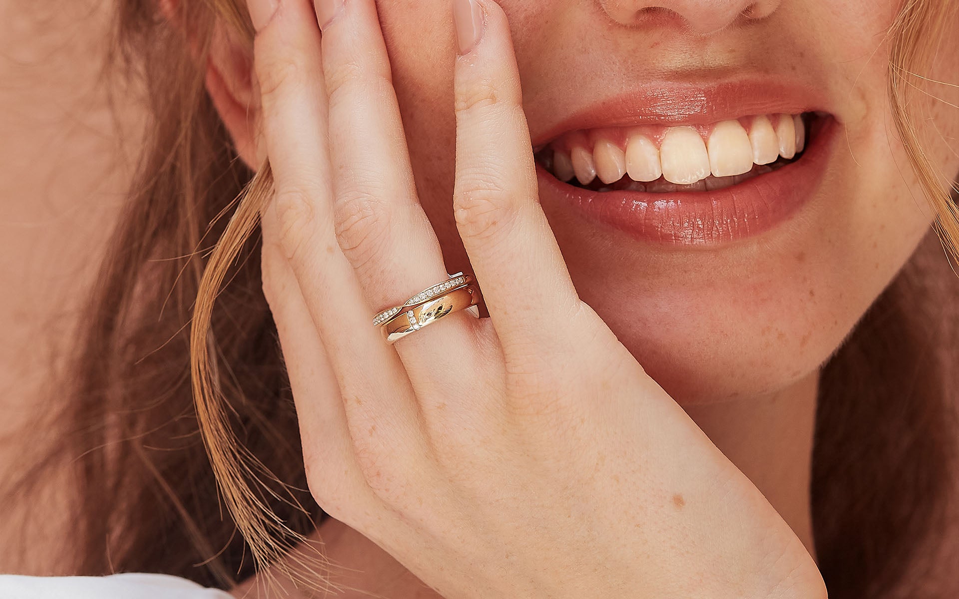 minimalistische im Laborkultivierte Diamantringe