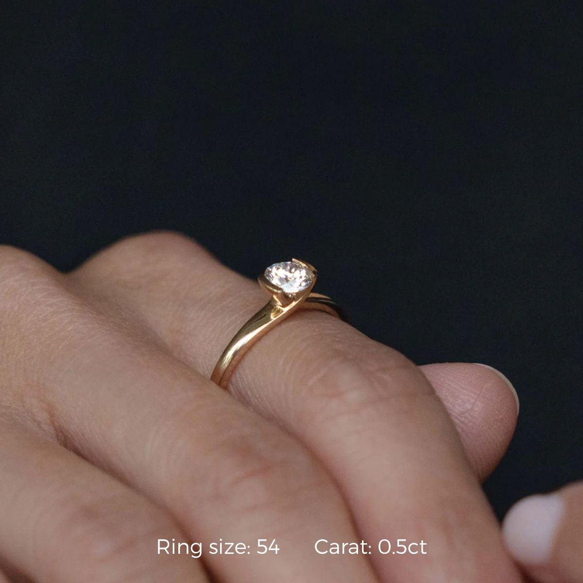 Round Sleeping Iris Ring