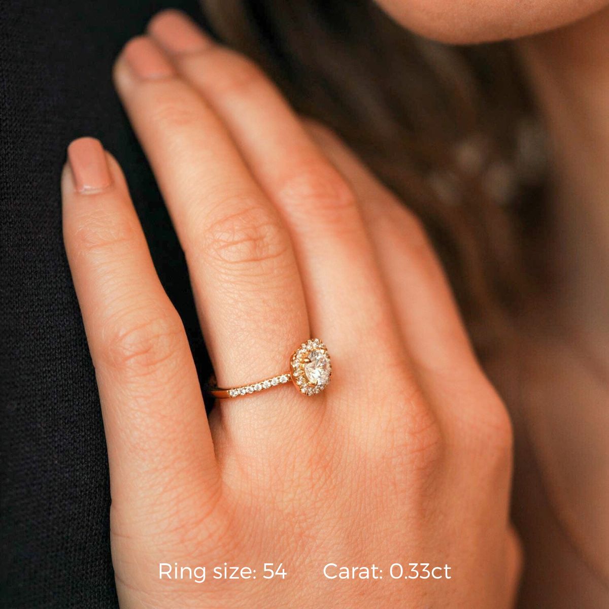 Hyacinth Cushion Halo Micro Ring