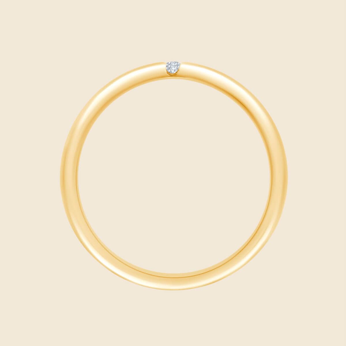 Eleganter Ehering mit Diamanten Einschluss