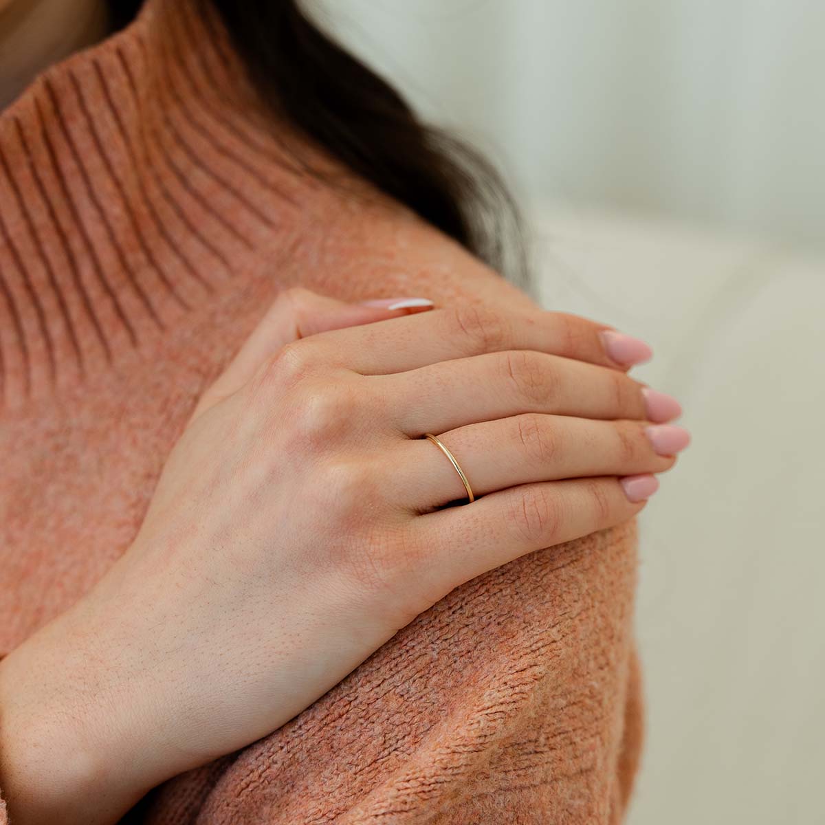 Extra Petite Half Domed Band