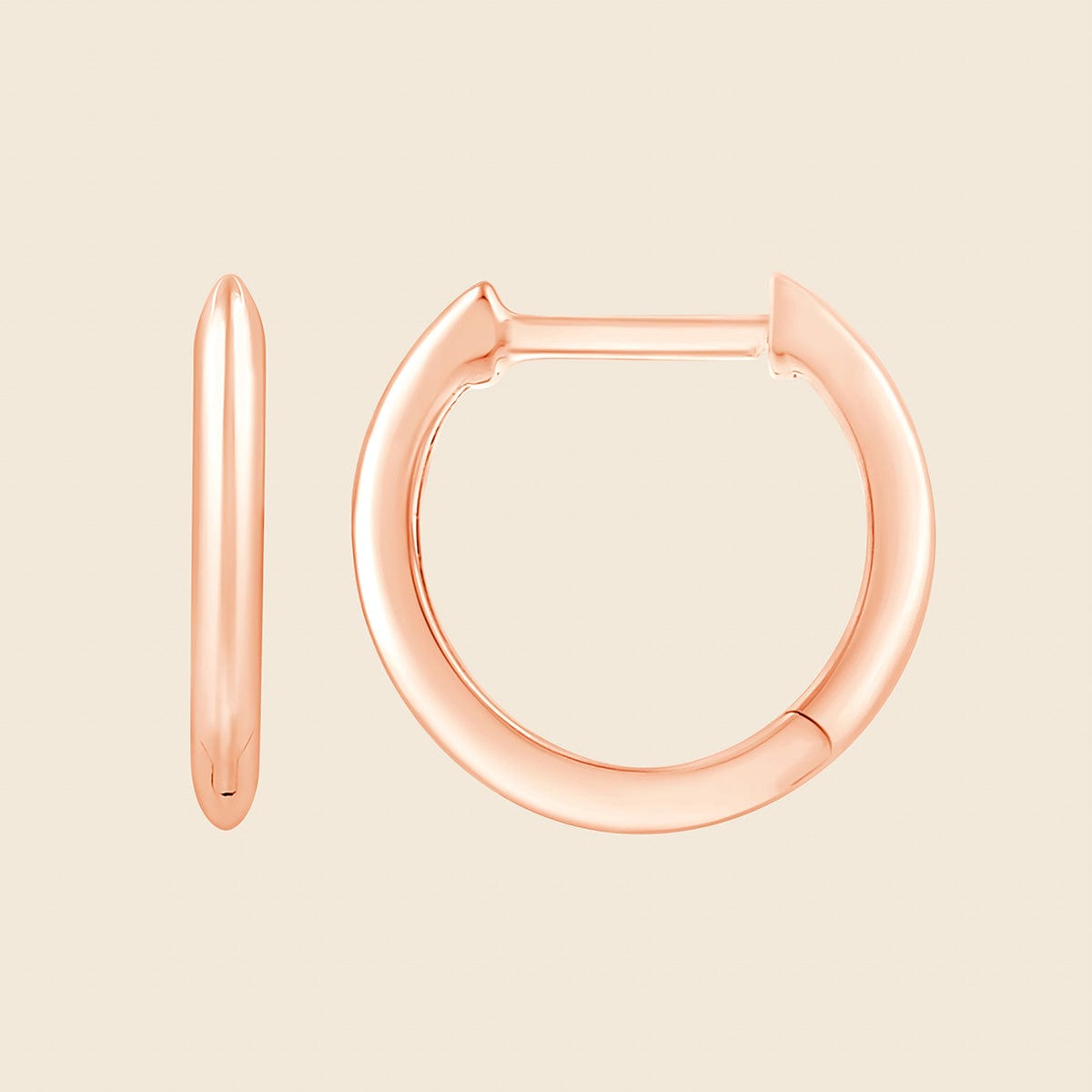 Kreolen in 14k Rosegold