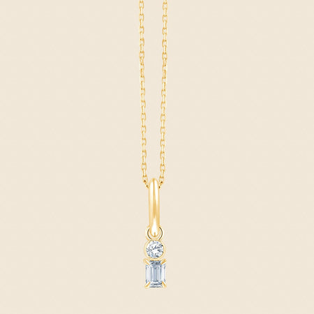 Ananya Emerald Duet Pendant image