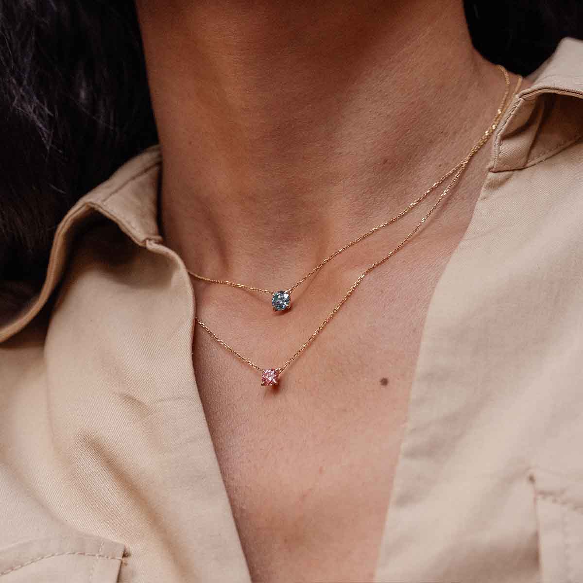 Lily Pink Round Kette