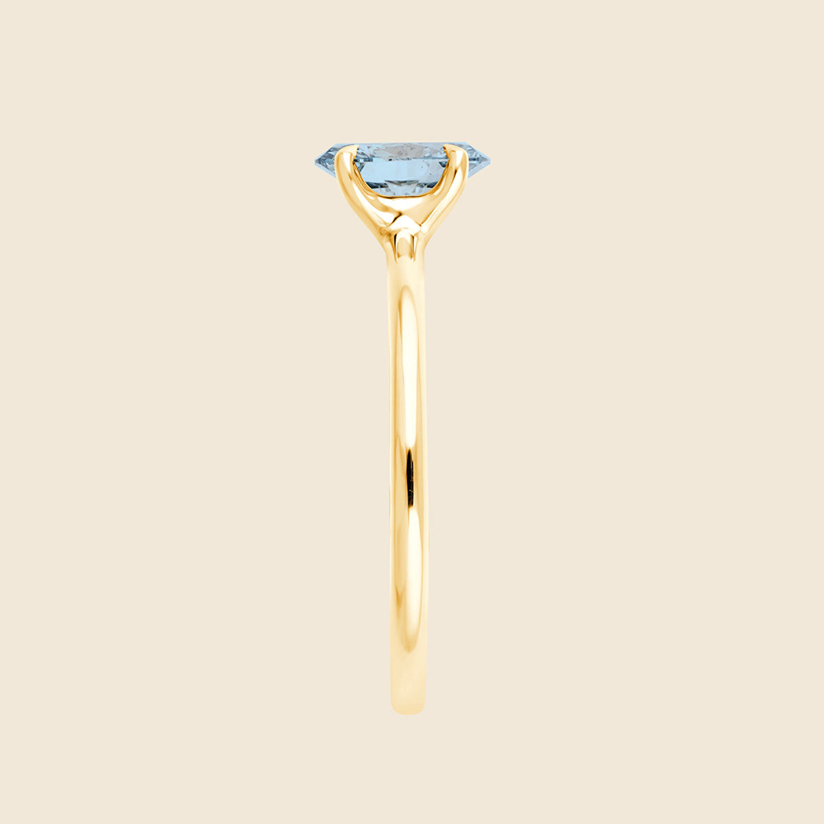 Aster Oval Blue Ring