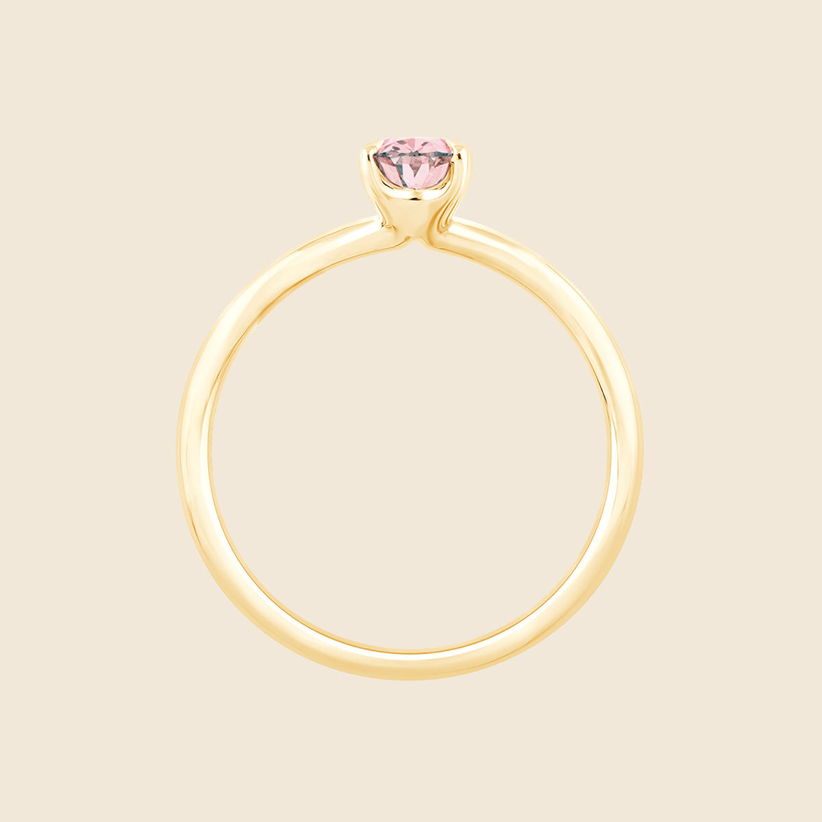 Aster Oval Pink Ring