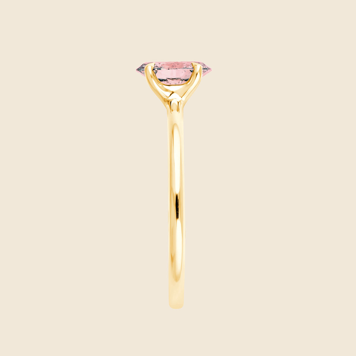 Aster Oval Pink Ring