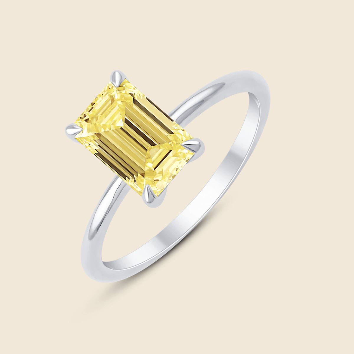 Emerald Yellow Ring