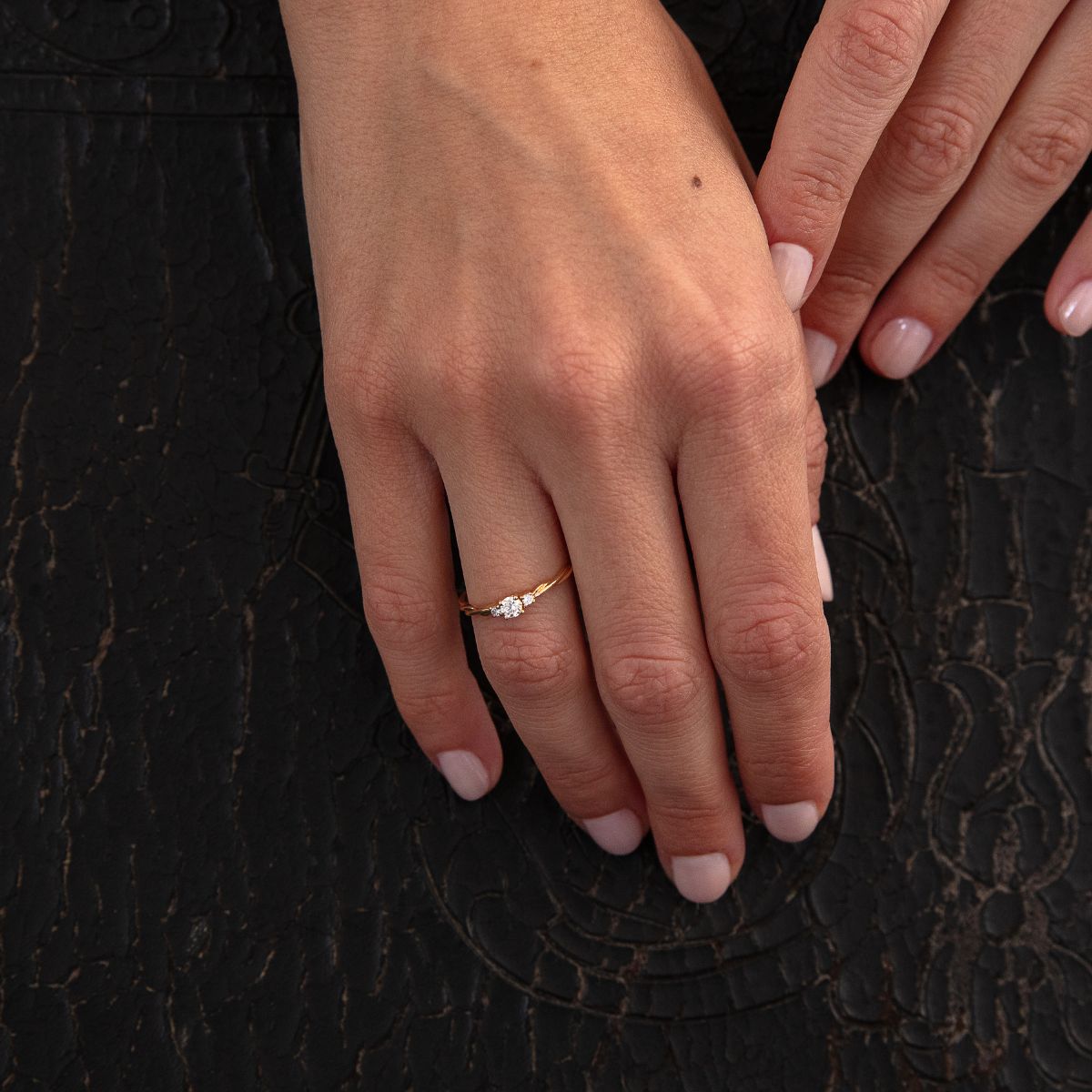 Petite Tri Twisted Ring
