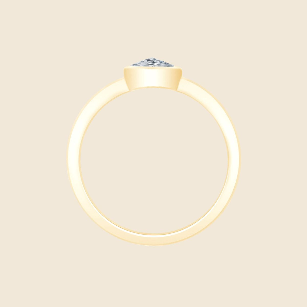 Iris Round Rose Ring