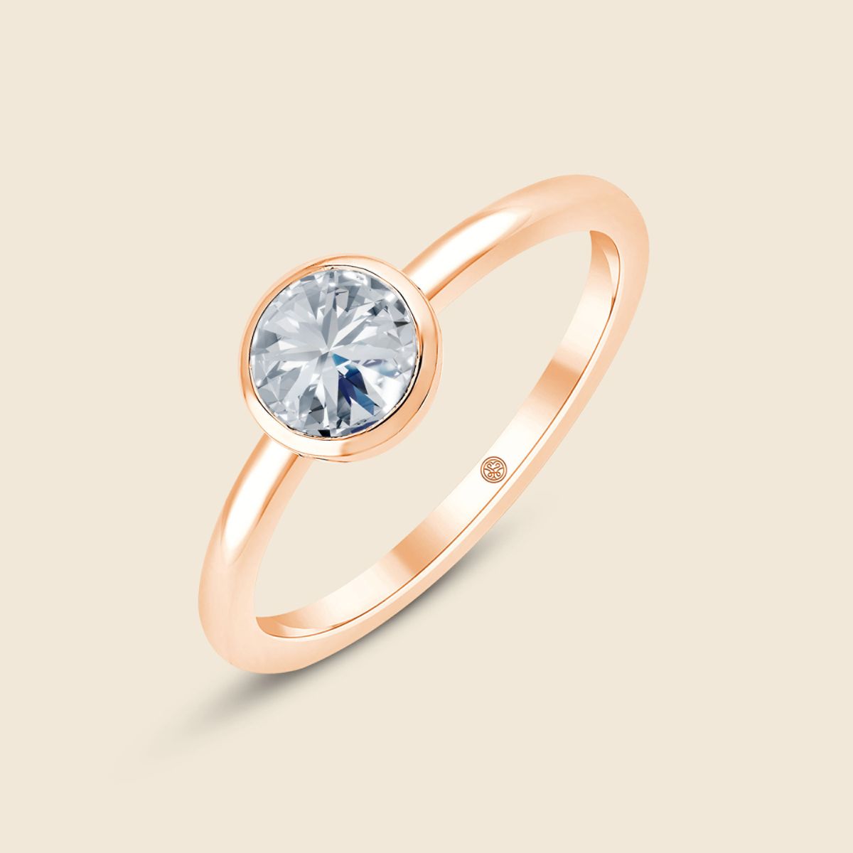 Iris Round Rose Ring