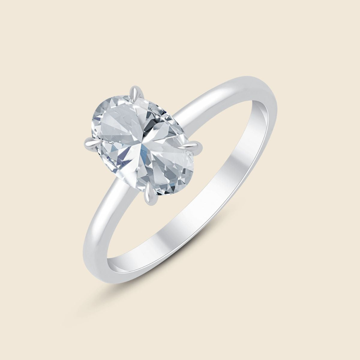 Aster Oval Rose Ring