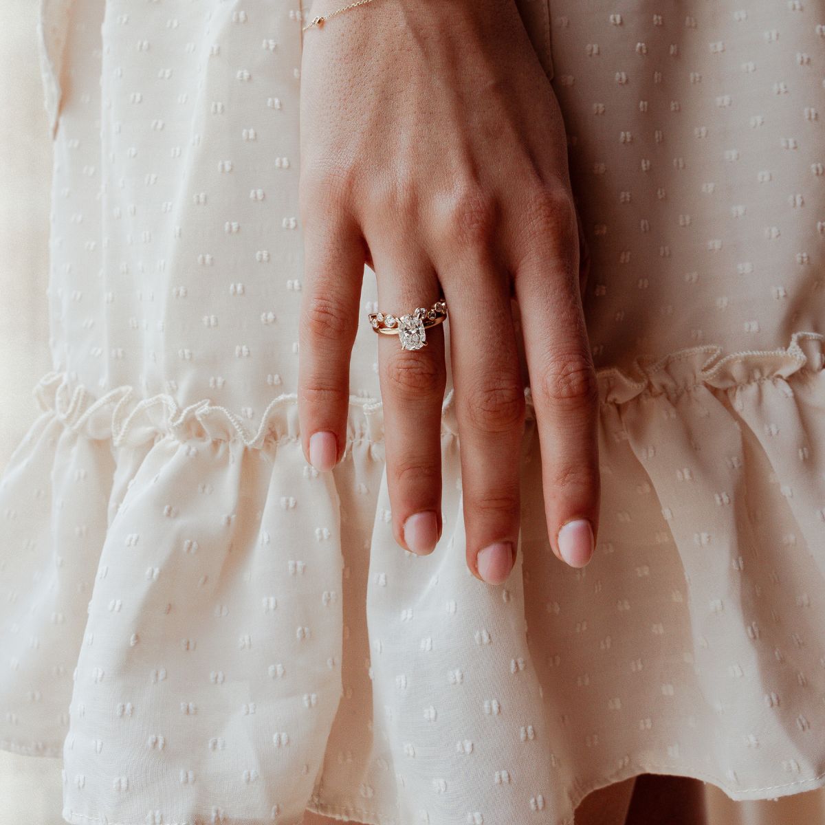 Elongated Cushion Ring