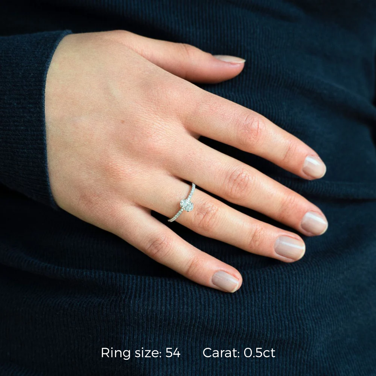 Lily Oval Micro Ring (thin ring band + ID change)