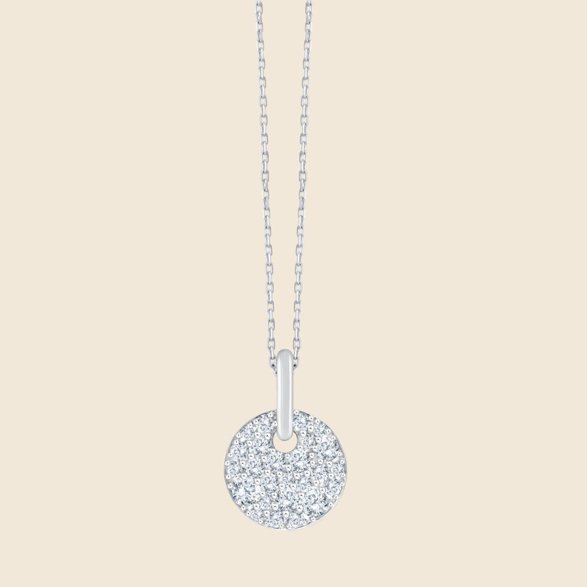 Silberkette mit Lab Diamanten im Rundschliff