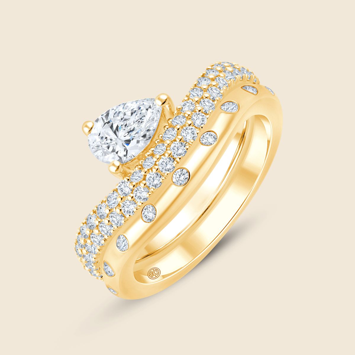 Nami Multi Stone Domed Band