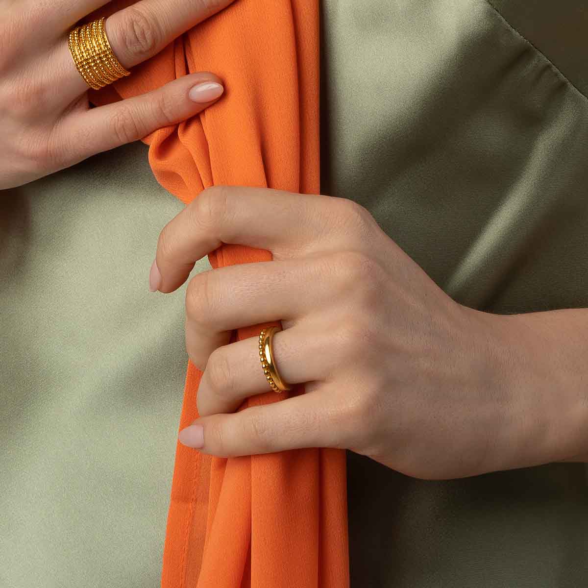 Jodhpur Double Bead Ring