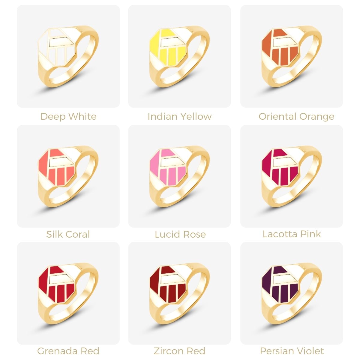 Bauhaus Custom Jagged signet ring