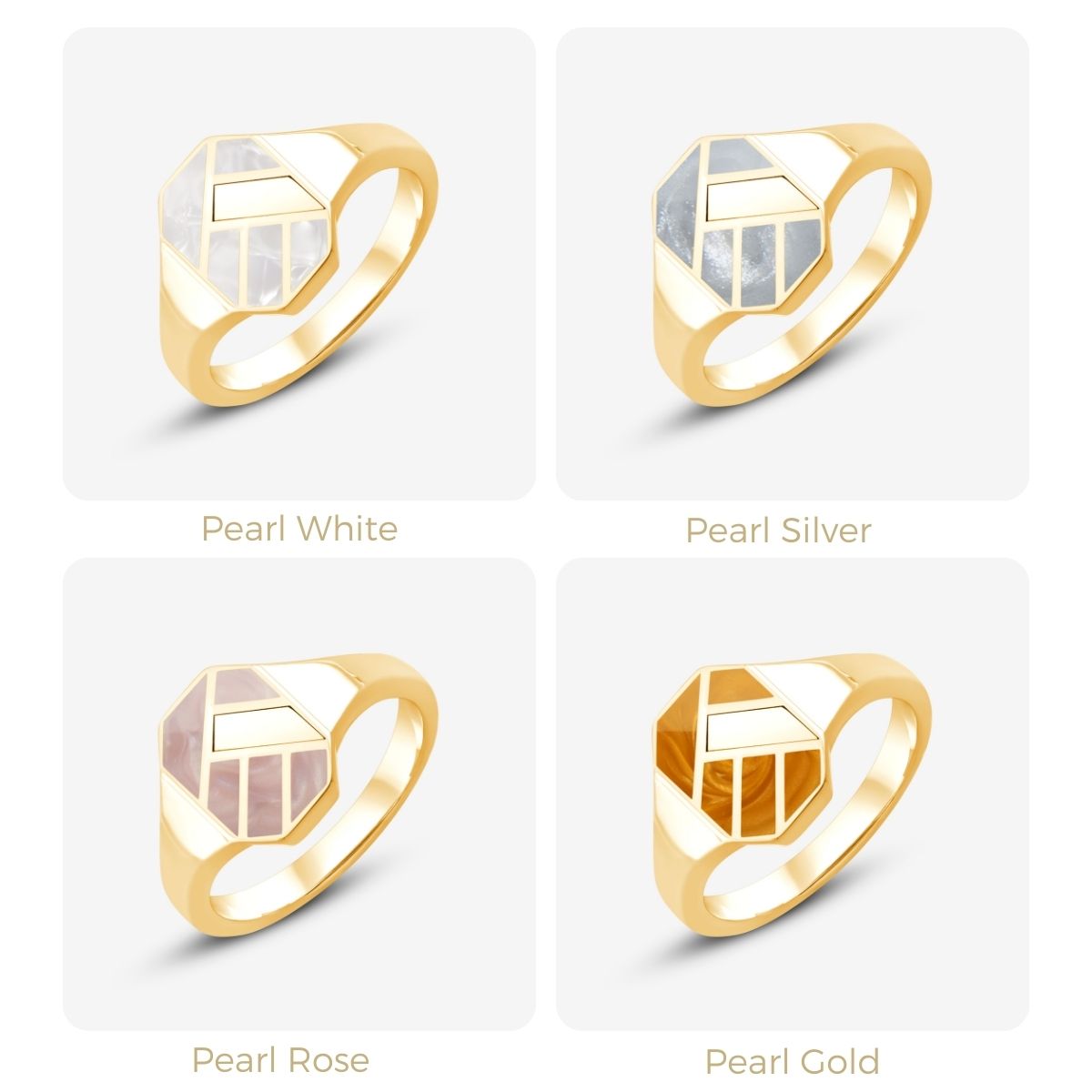 Bauhaus Custom Jagged signet ring