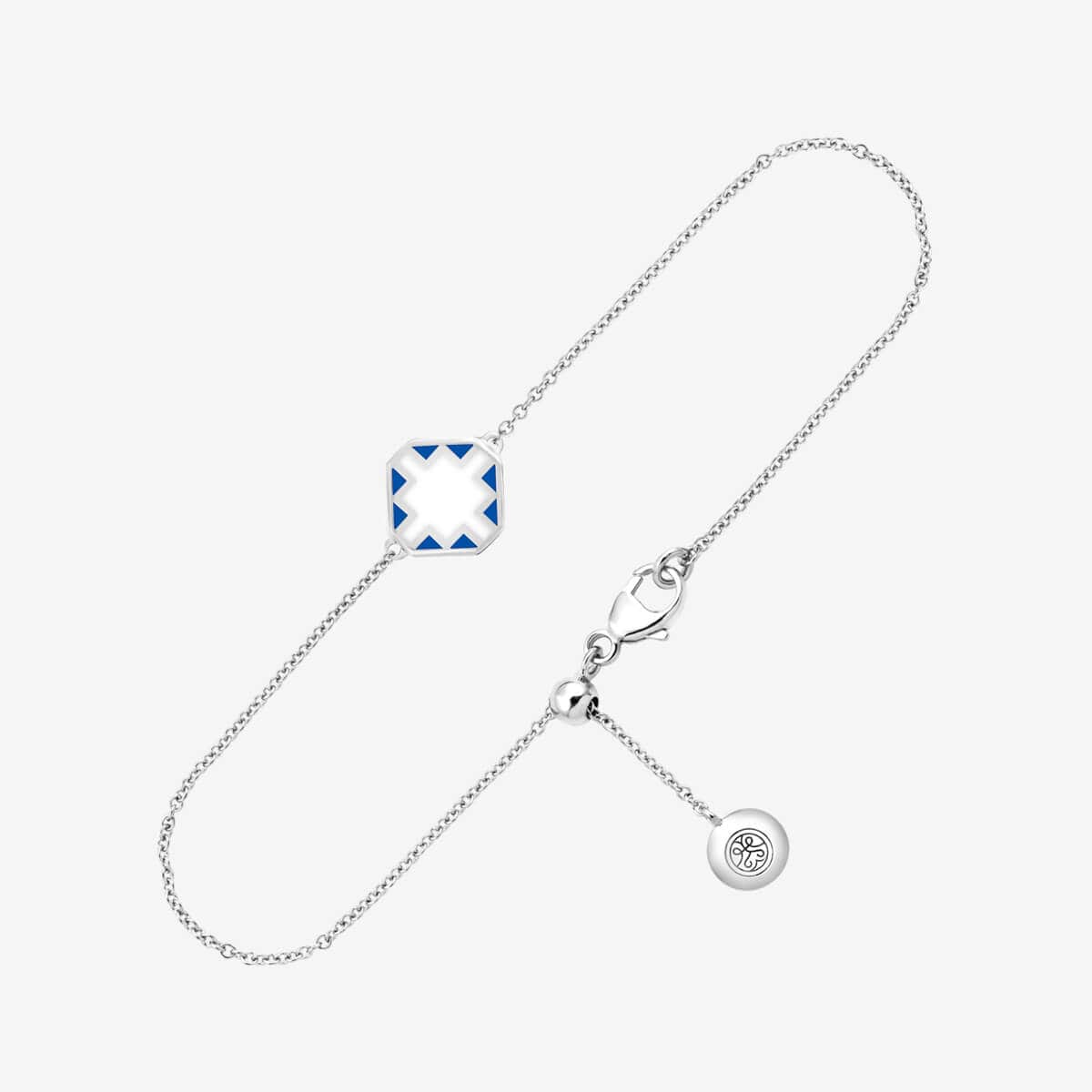 Sterlingsilber Armband mit farbenfrohem Anhänger