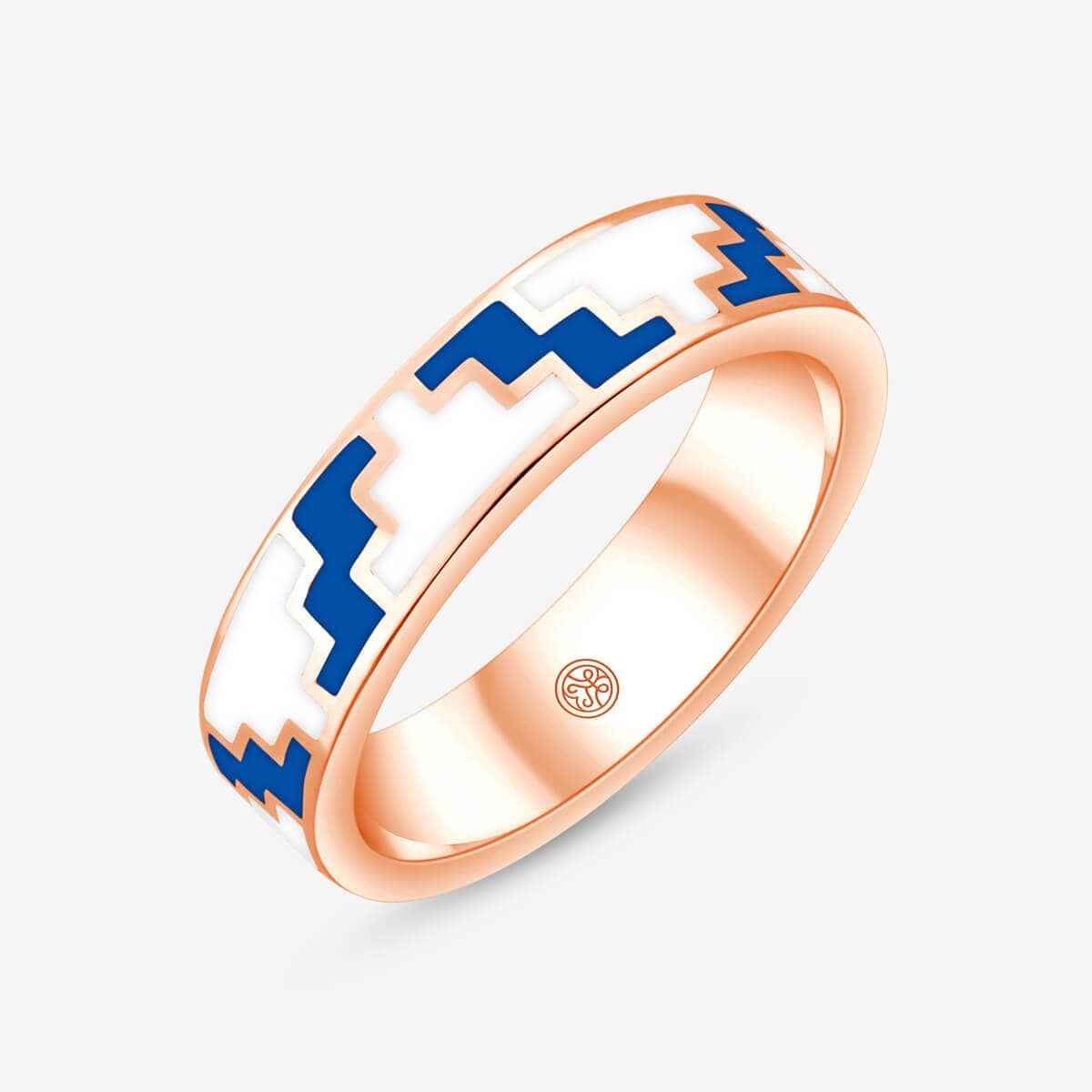Ring in Sommerfarben und in Rose vergoldet