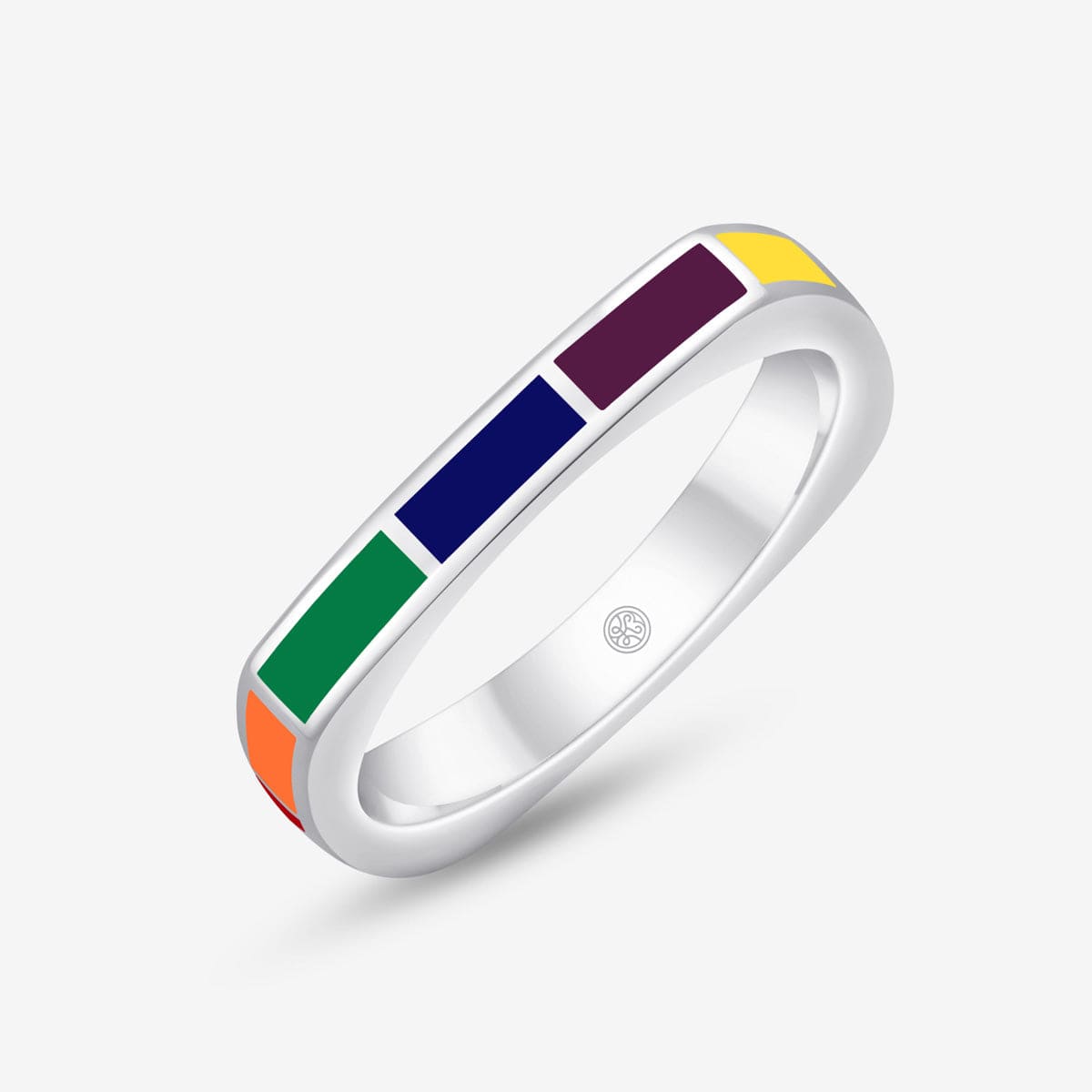 Bauhaus Rainbow Square Ring