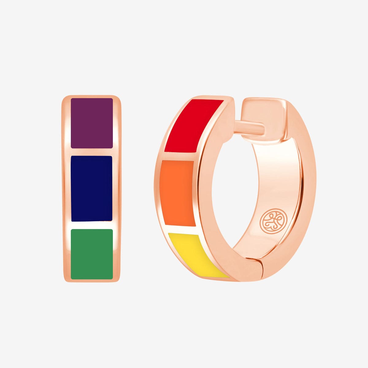 Bauhaus Rainbow Thick Kreolen