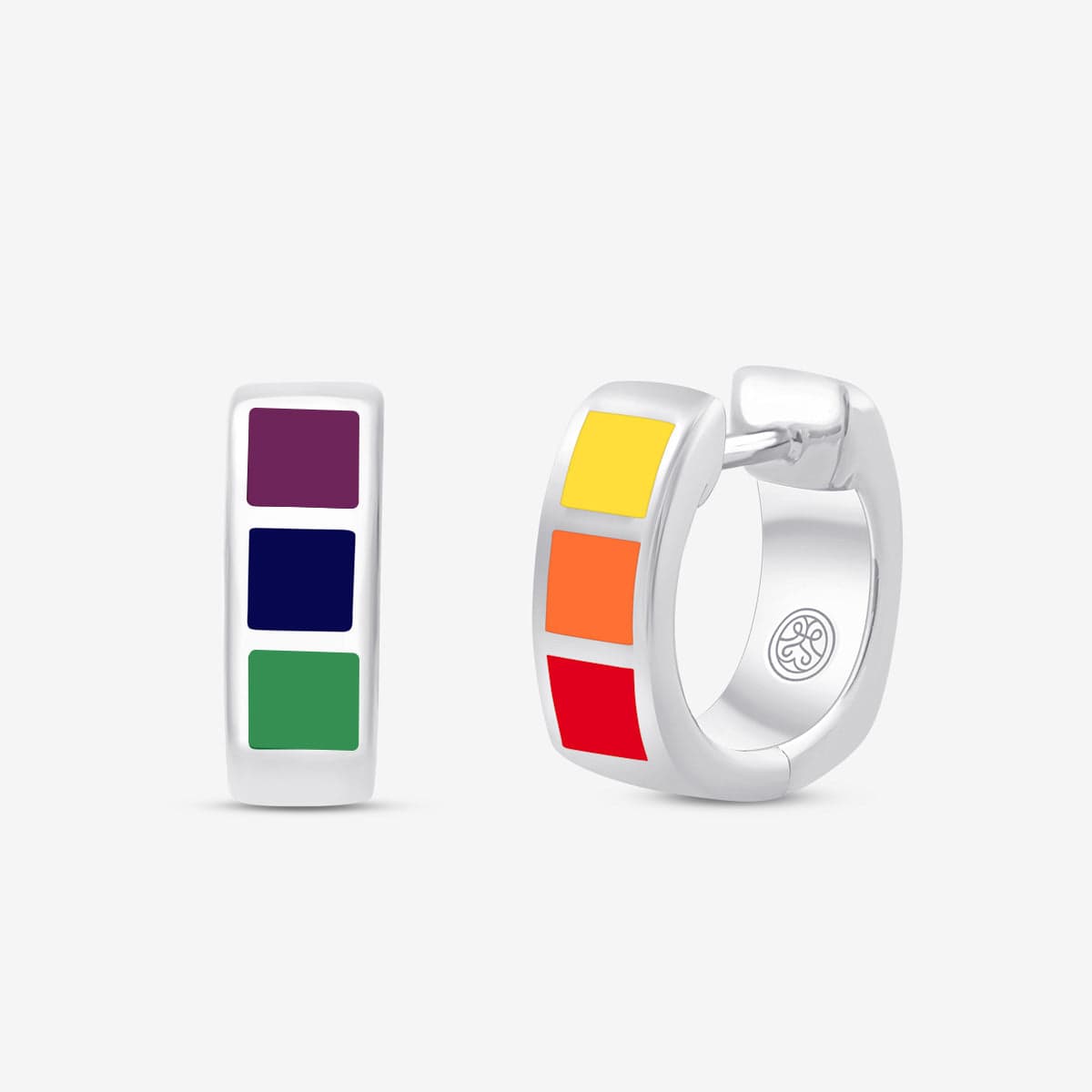 Bauhaus Rainbow Thick Square Kreolen