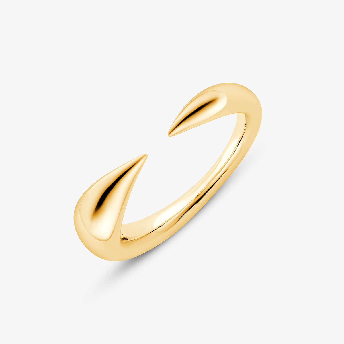 Zierlicher offener Ring 18k vergoldet