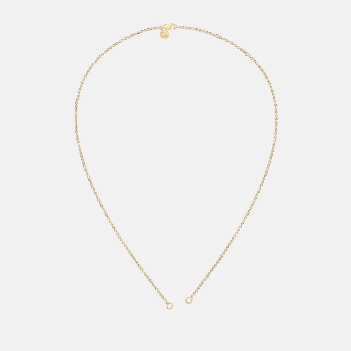 Charm Cable Kette in 18k Gelb-Vermeil