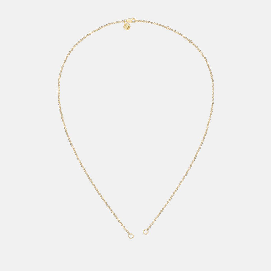 Charm Cable Kette in 18k Gelb-Vermeil