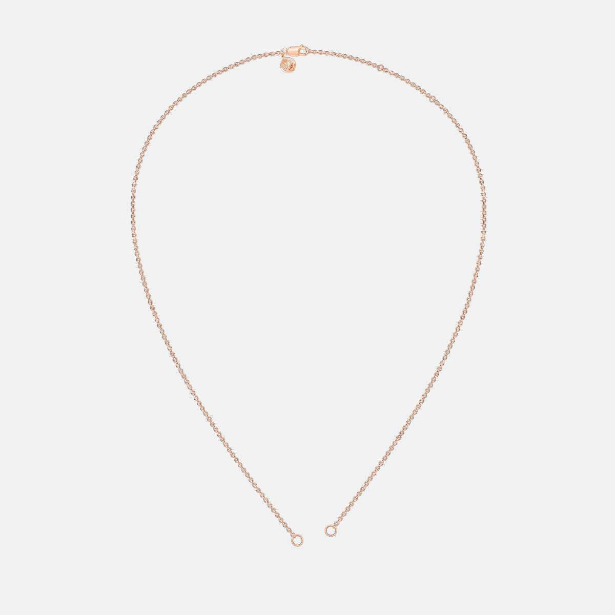 Charm Cable Kette in 18k Rosé-Vermeil