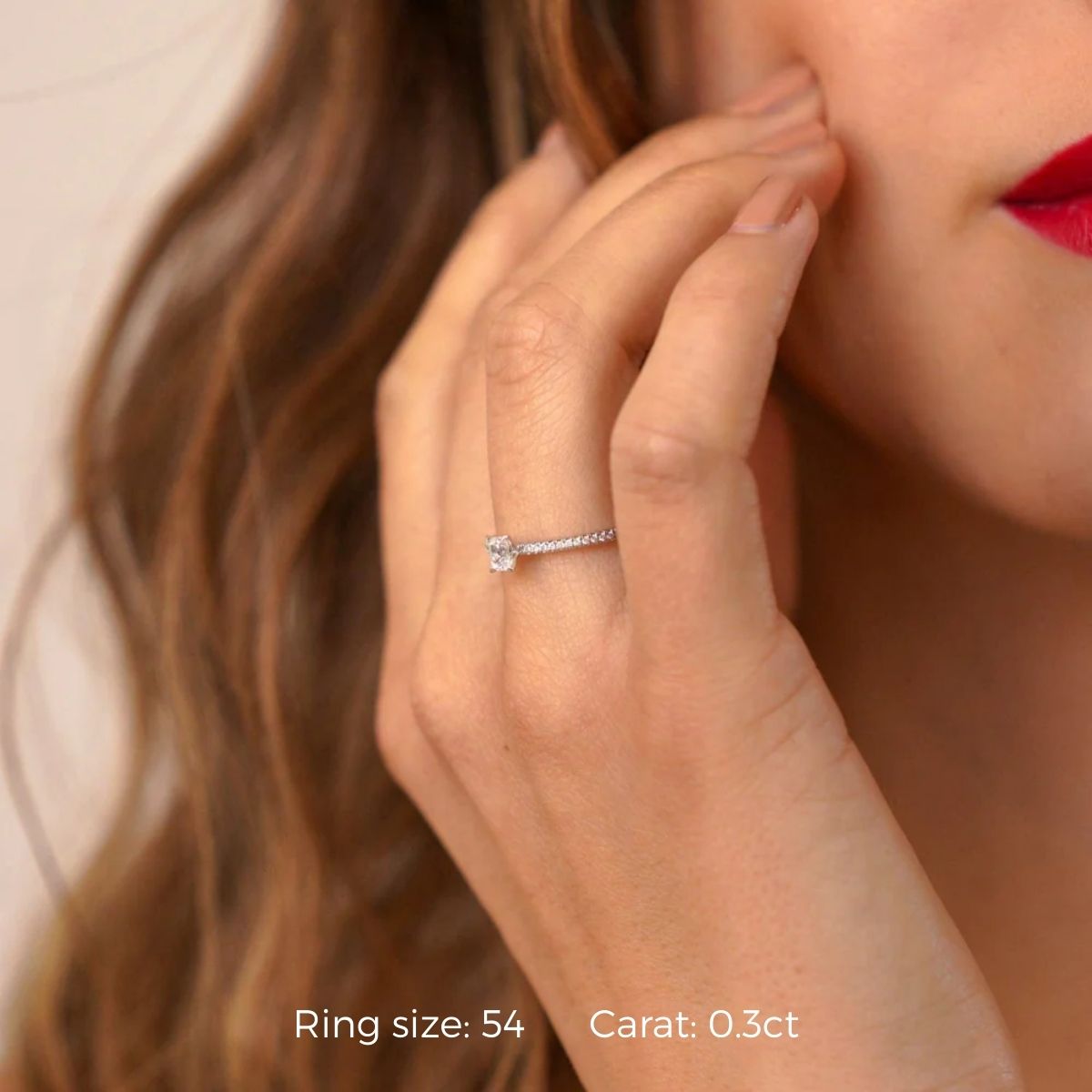 Micro Caress Emerald Ring