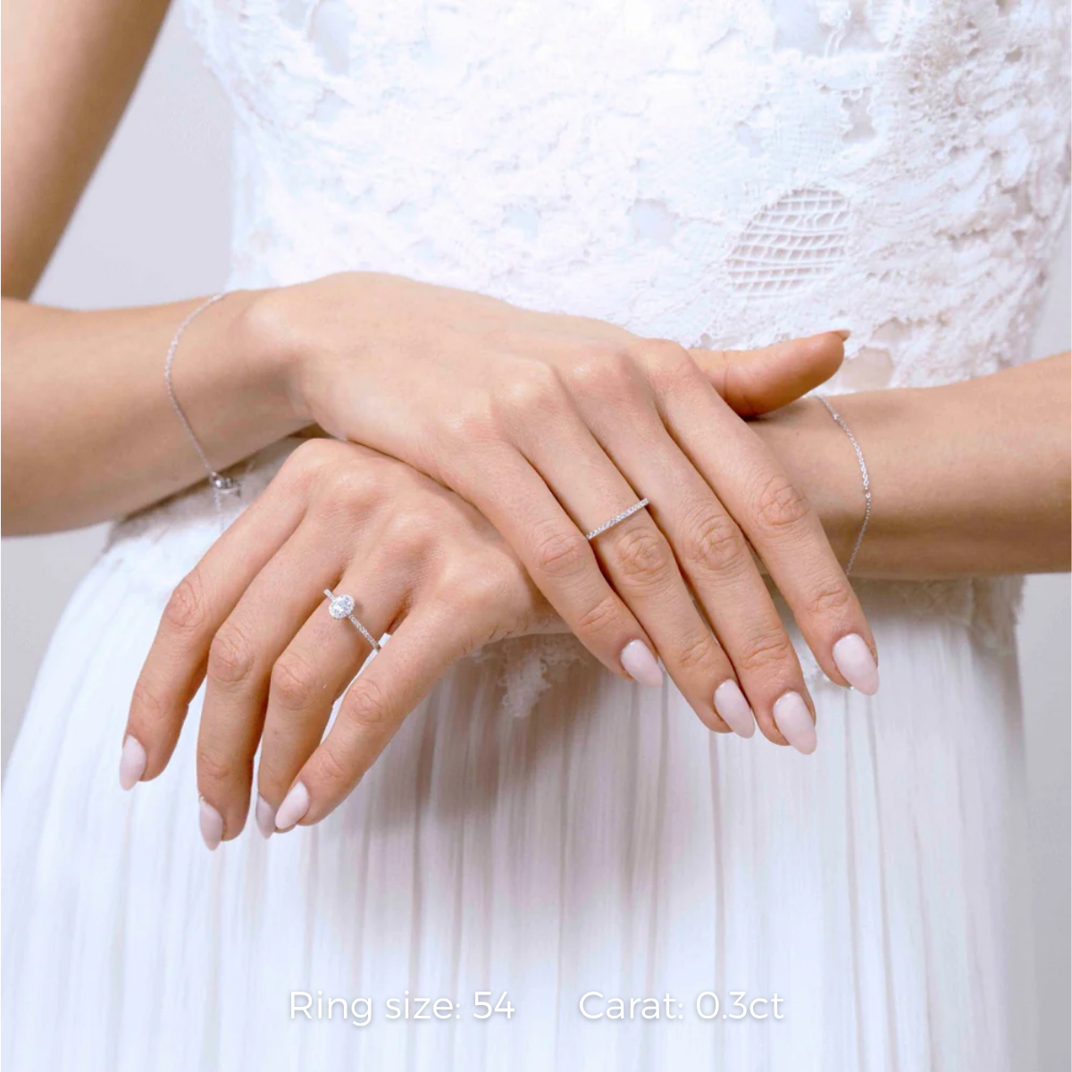 Micro Cathedral Halo Oval Ring