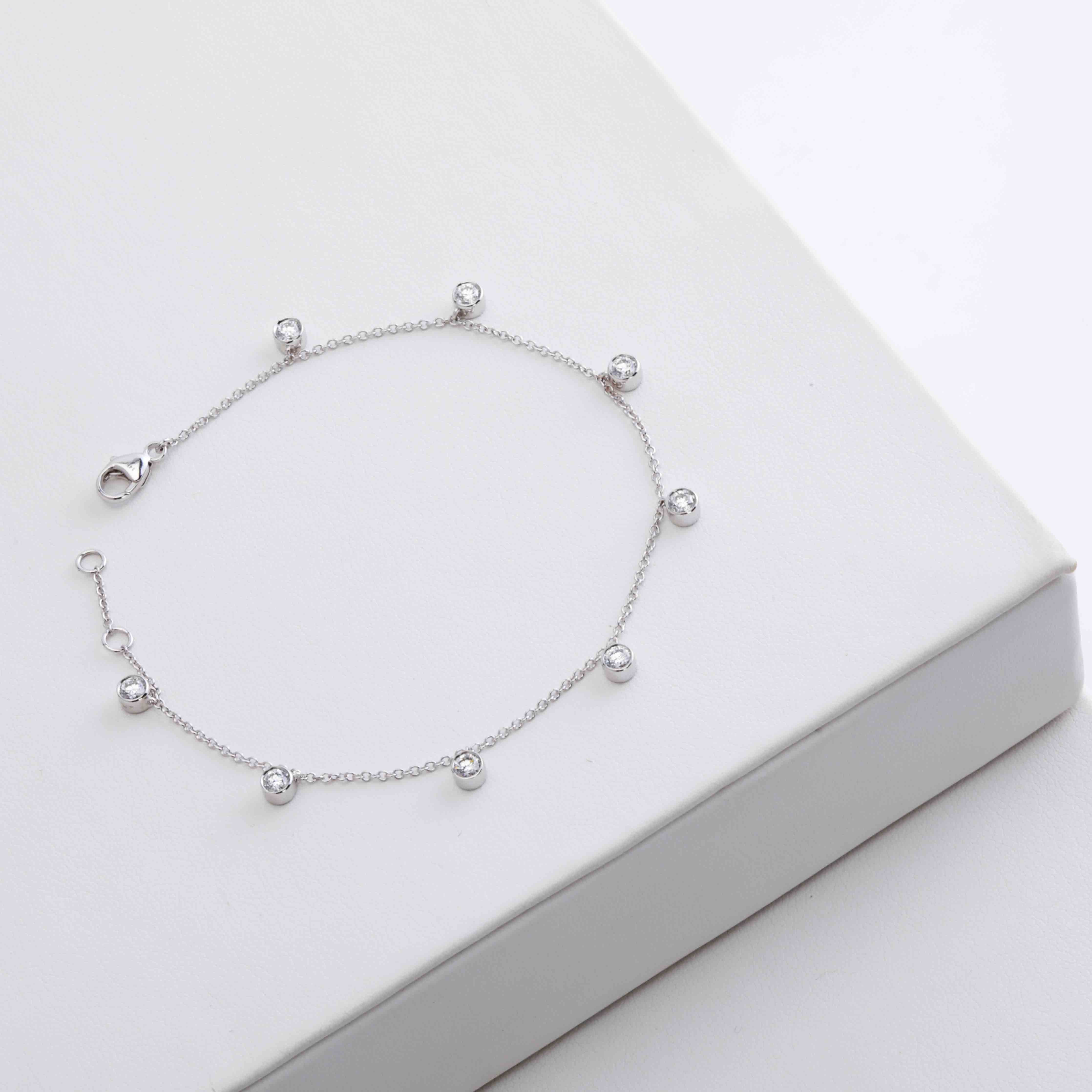 natürliche Diamanten als Anhänger am Armband