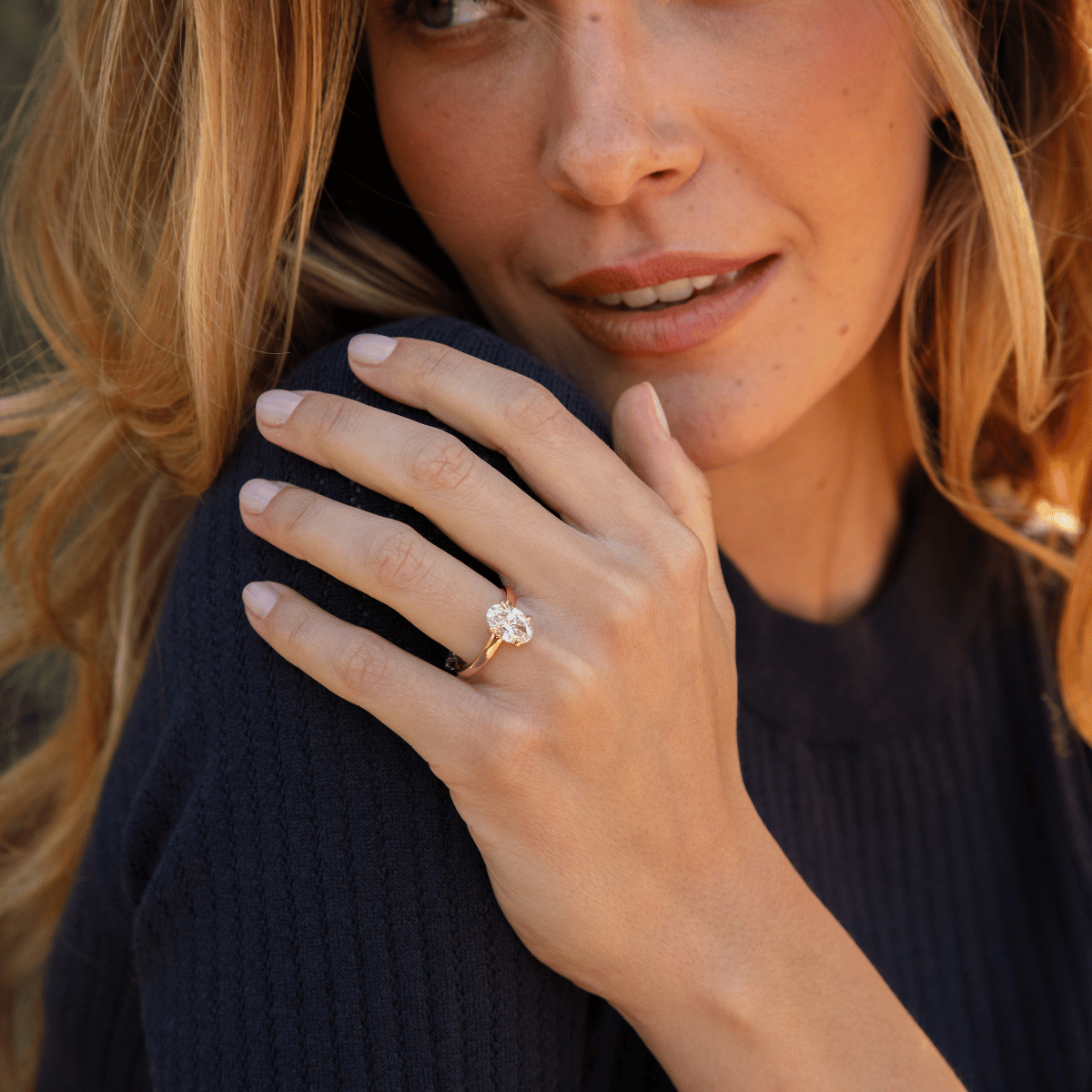 Elongated Oval Ring