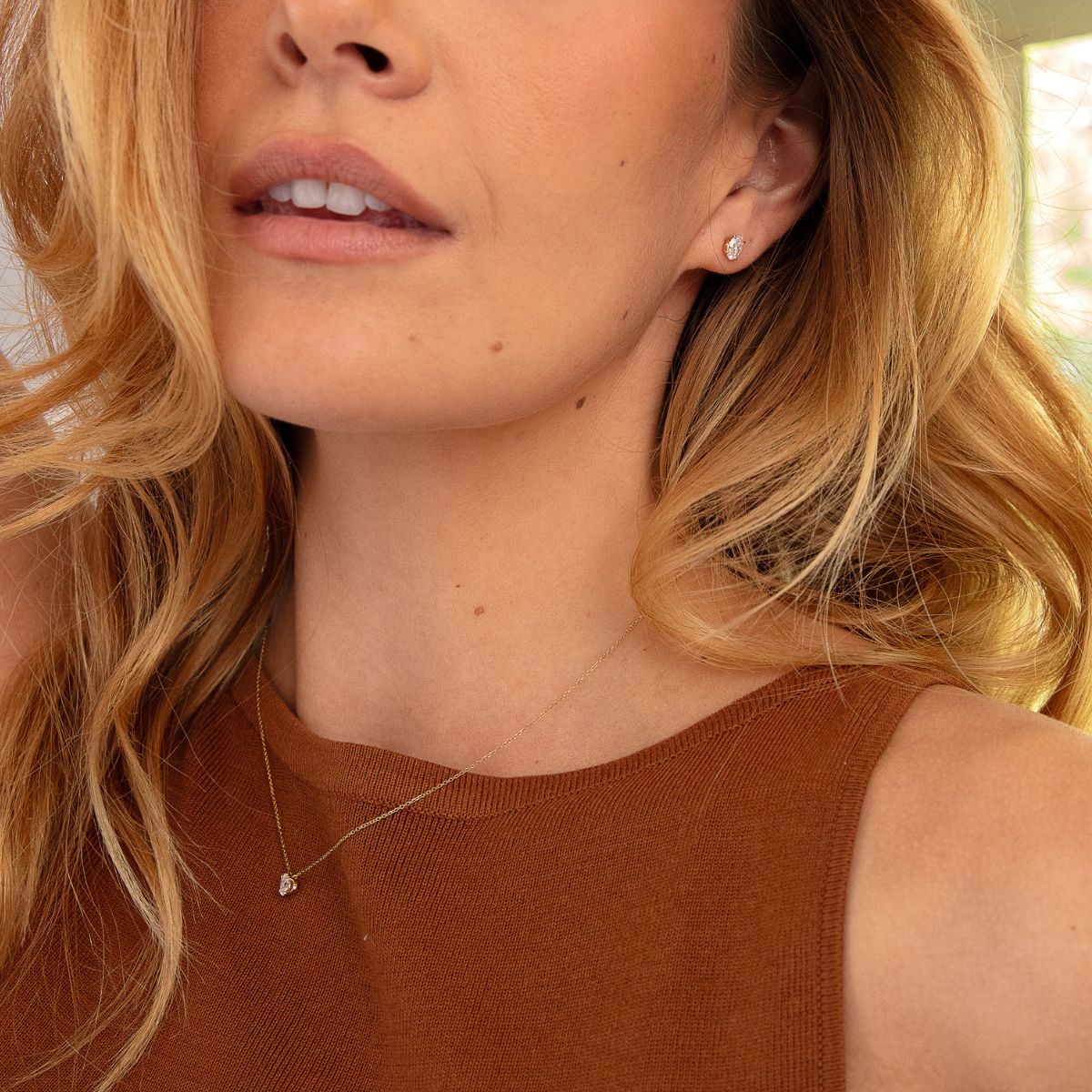 Oval Lily Necklace
