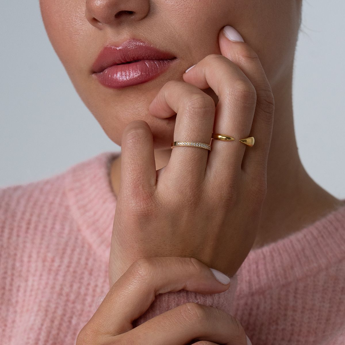 Essentials Milligrain Diamond Band