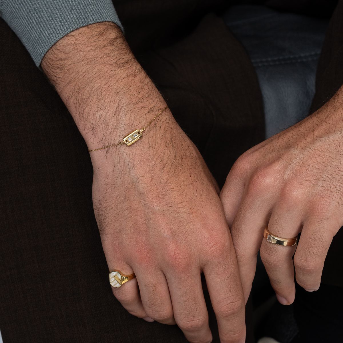 Bauhaus Custom Jagged signet ring