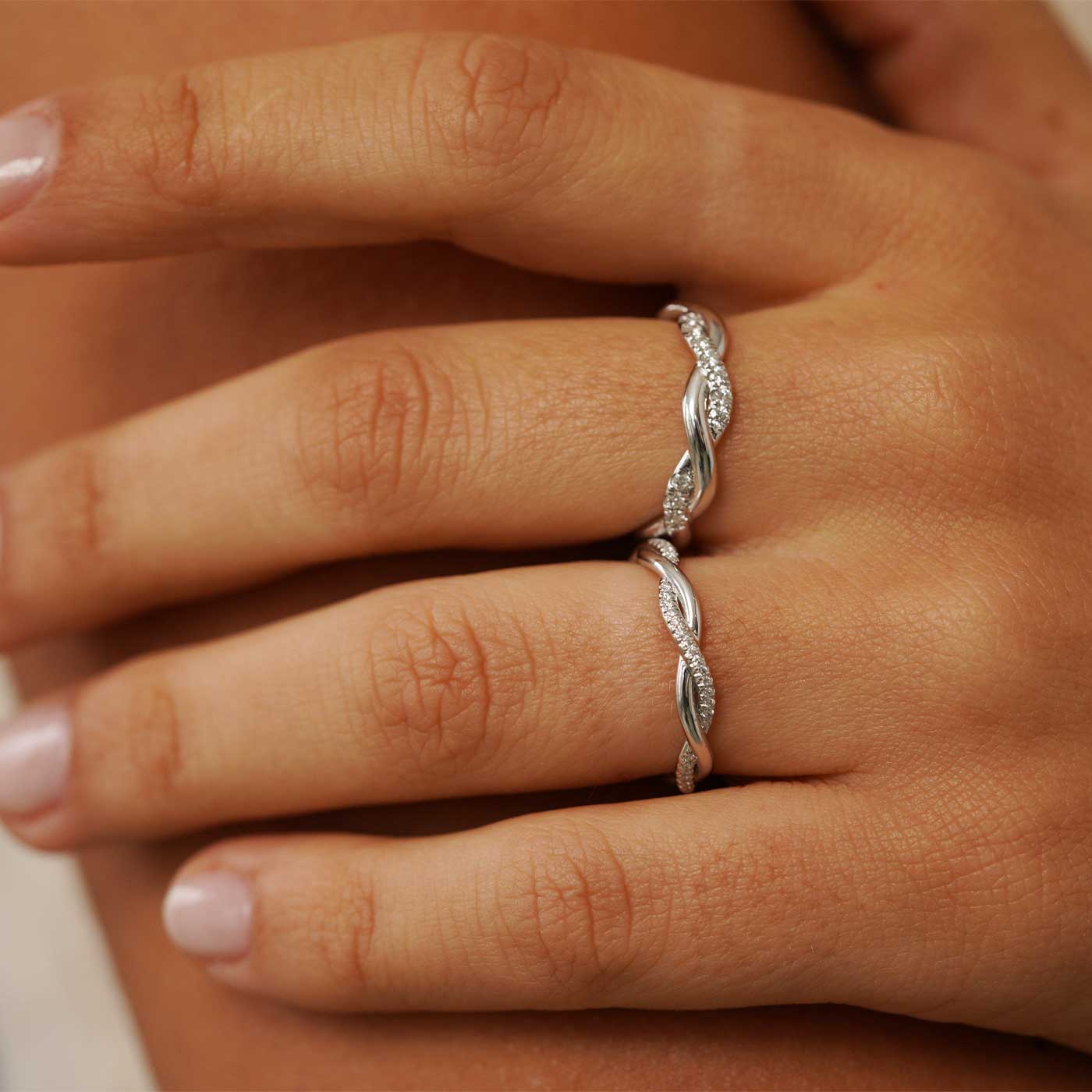 nachhaltige Ringe aus Platinum mit Diamanten
