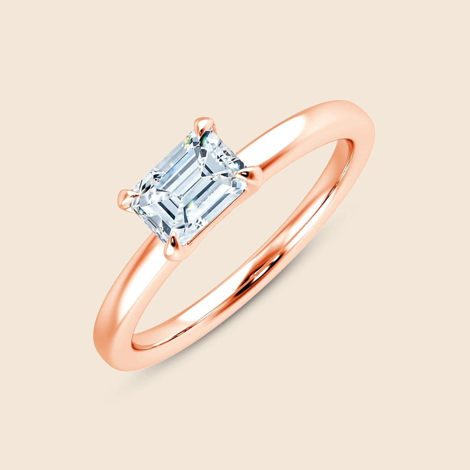 Sleeping Emerald Lily Ring