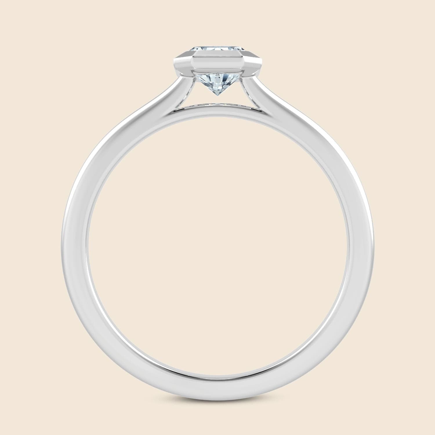 Emerald Floating Iris Ring