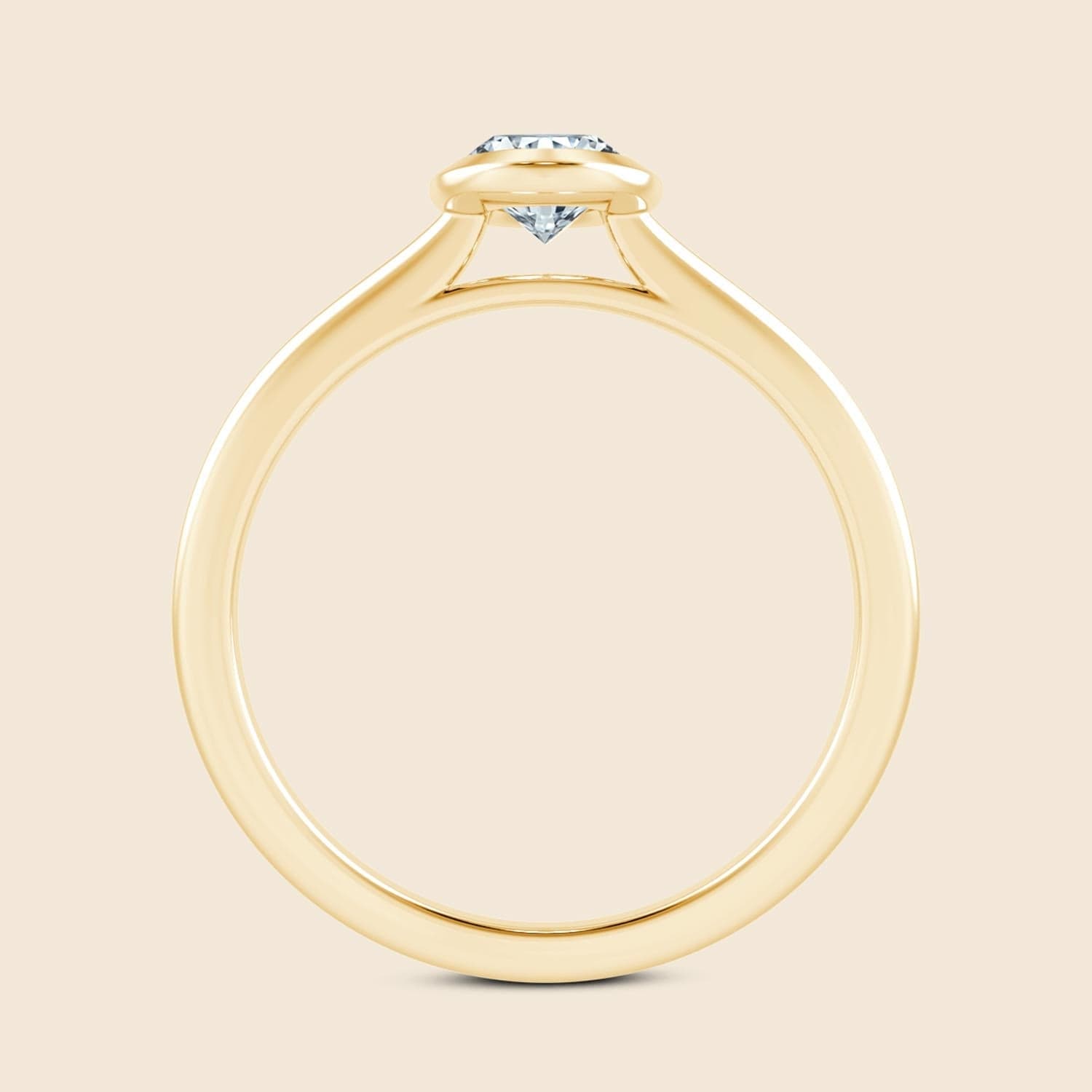 Oval Floating Iris Ring
