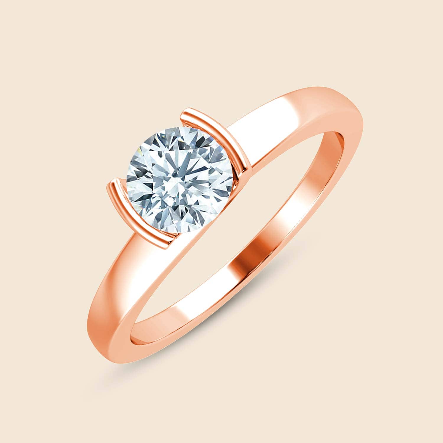 Round Sleeping Iris Ring