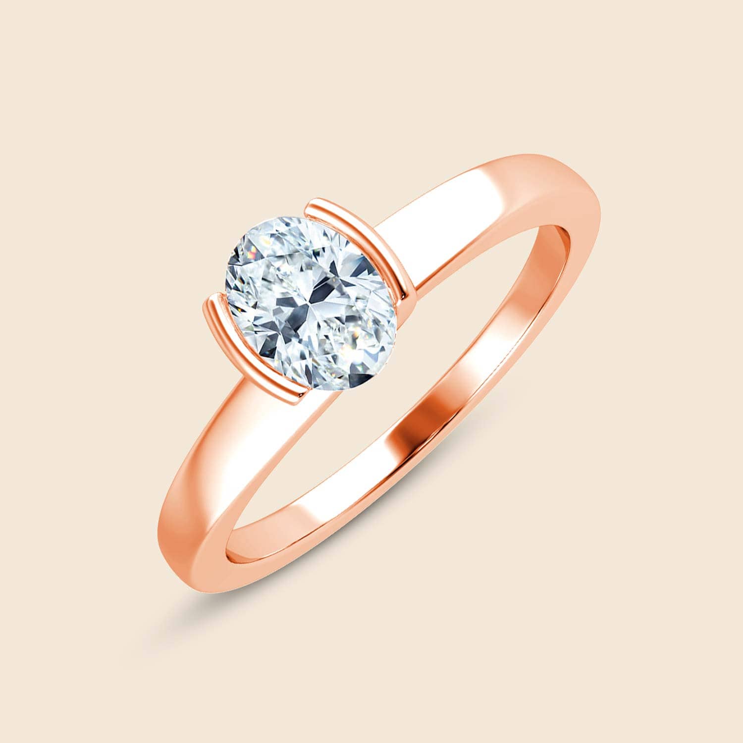 Oval Sleeping Iris Ring