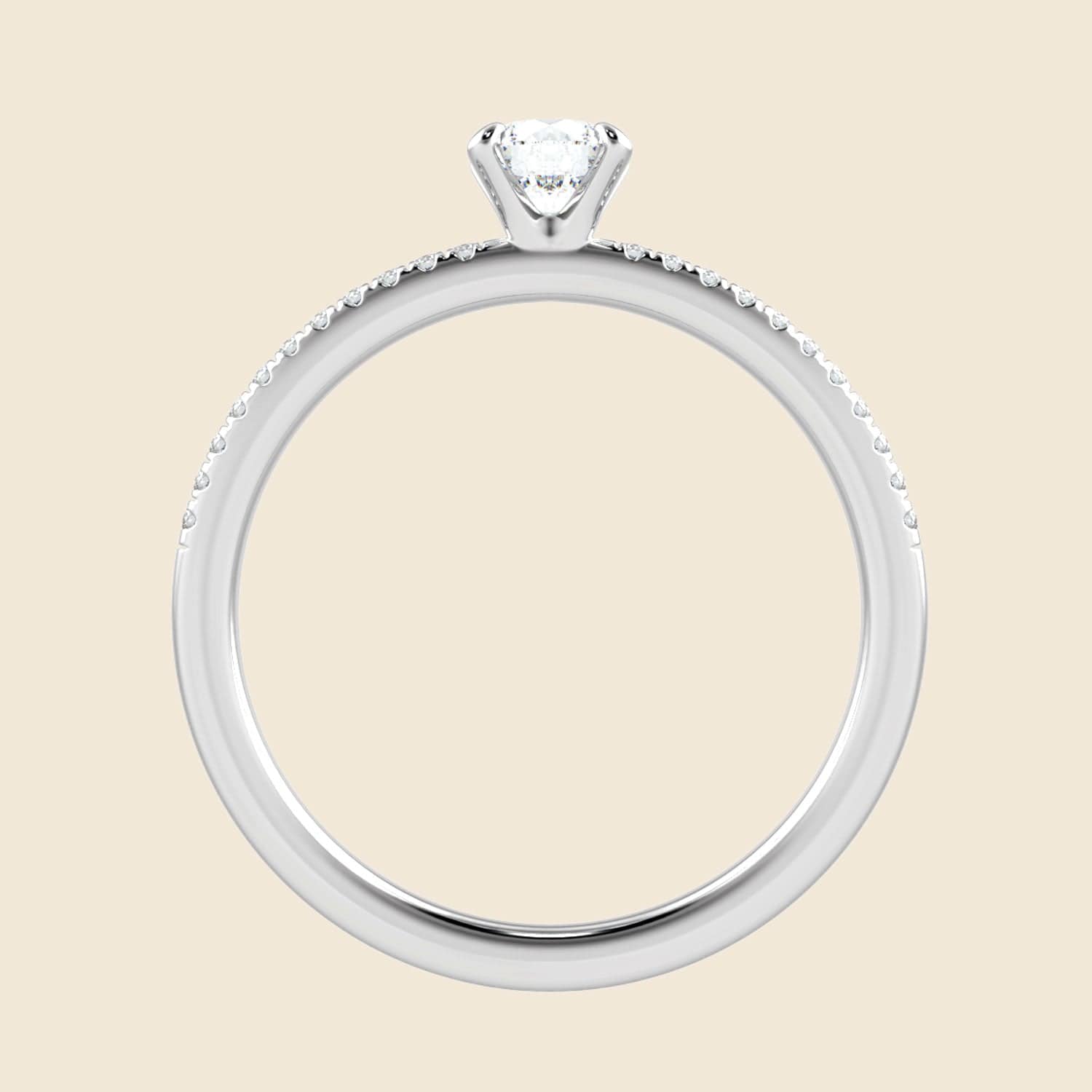 Lily Four Prong Micro Ring