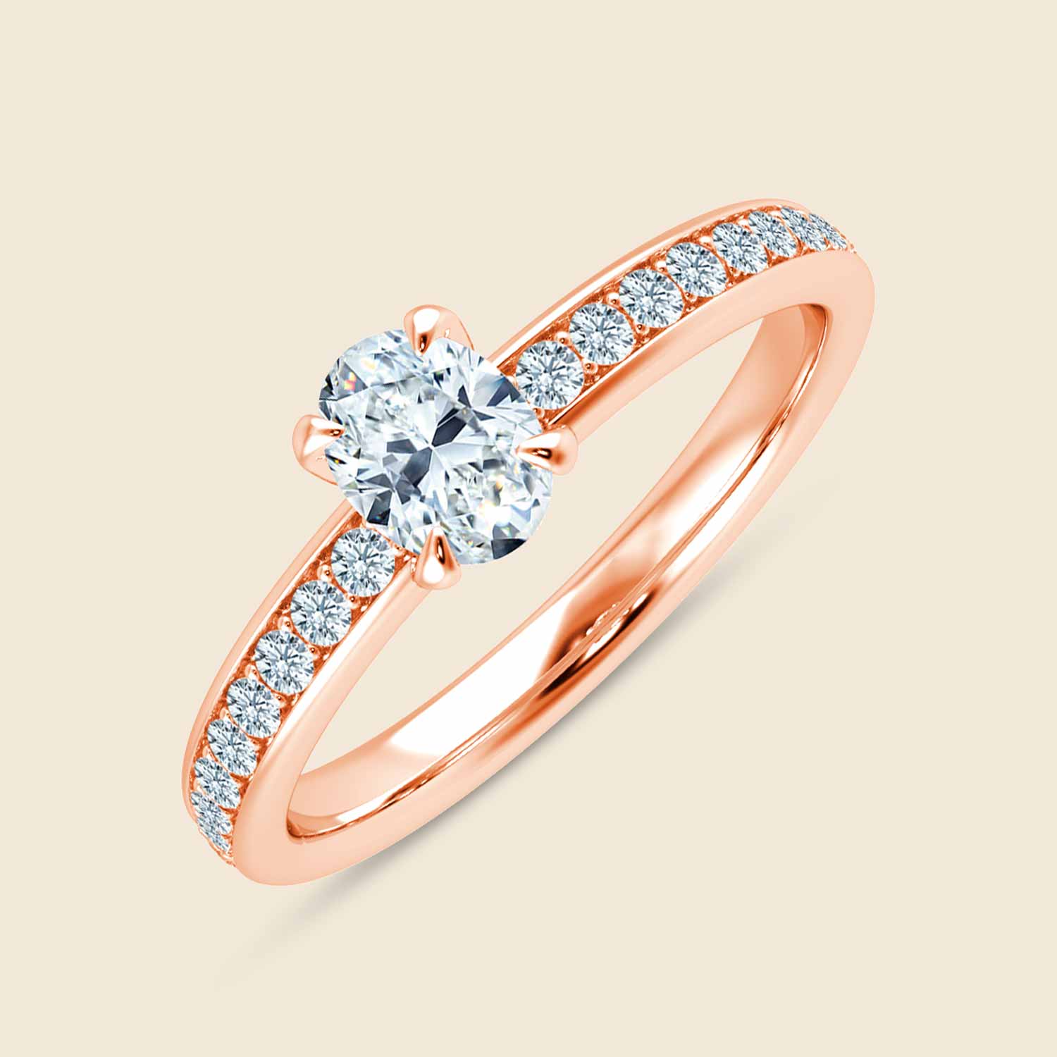 Lily Oval Solid Micro Ring