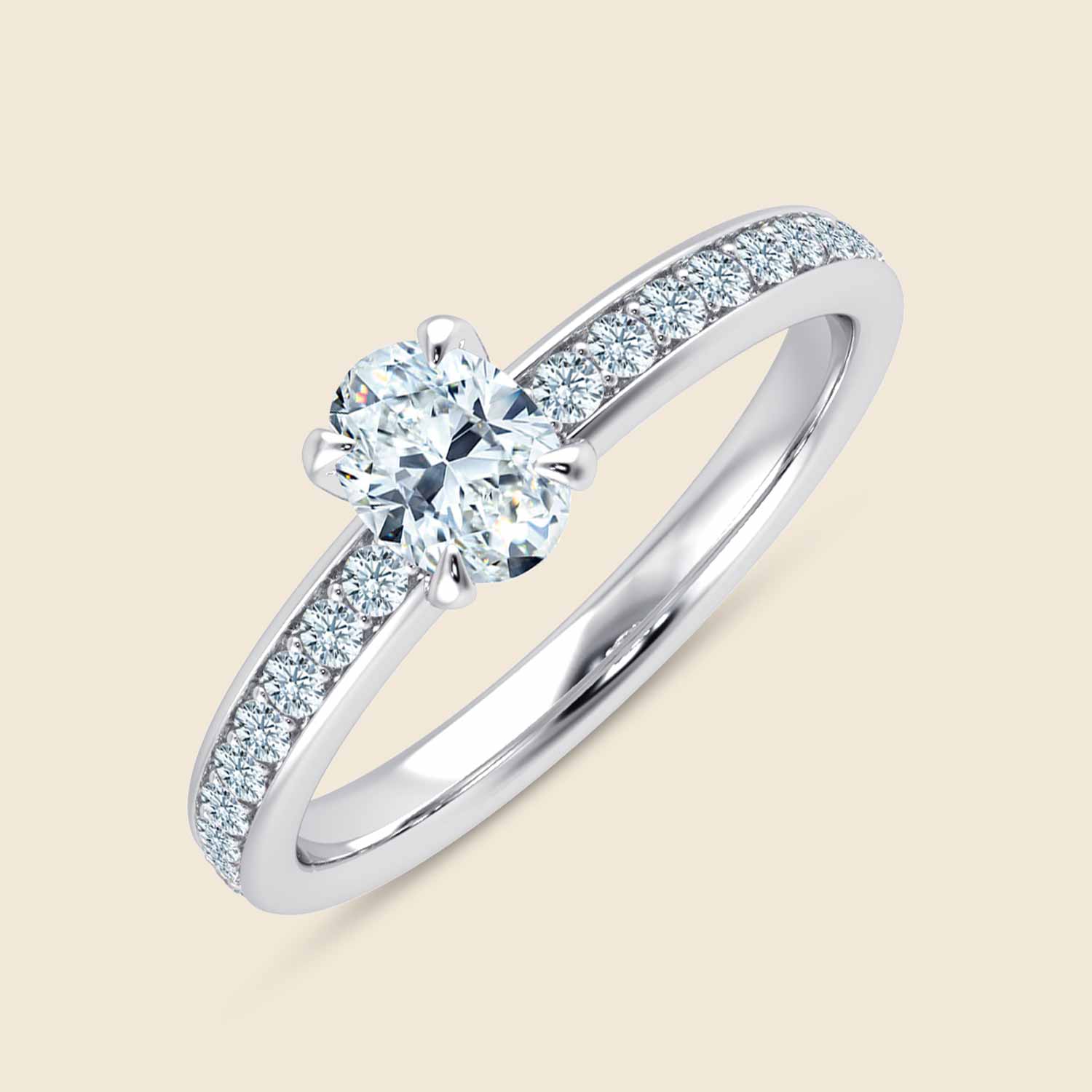 Lily Oval Solid Micro Ring